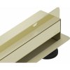Mexen Flat nerezový sprchový žľab na stenu 90 cm vzor 2v1, zlatá, 1530090 Mexen Flat nerezový sprchový žľab na stenu 90 cm vzor 2v1, zlatá, 1530090