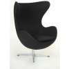 Nábytek PEGAS Křeslo Vejce černý kašmír 1 Premium Nábytek PEGAS Křeslo Vejce černý kašmír 1 Premium
