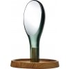 Kozmetické zrkadielko Moon s dreveným podstavcom zelené Kozmetické zrkadielko Moon s dreveným podstavcom zelené