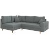 Sivá rohová pohovka z textílie buklé (ľavý roh/do L) Ariella – Ropez Sivá rohová pohovka z textílie buklé (ľavý roh/do L) Ariella – Ropez