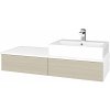 Dreja Kúpeľňová skrinka MODULE SZZ2 120 umývadlo Kube - N01 Biela lesk / D04 Dub / Levé Dreja Kúpeľňová skrinka MODULE SZZ2 120 umývadlo Kube - N01 Biela lesk / D04 Dub / Levé