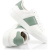 TENISKY WOOLRICH CLASSIC COURT MAN CALF - GRANA WHITE - GREEN TENISKY WOOLRICH CLASSIC COURT MAN CALF - GRANA WHITE - GREEN