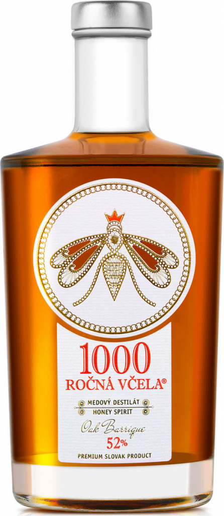 1000 ročná včela 52% 0,7 l (čistá fľaša)