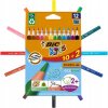 BIC KIDS EVO TROJUHOLNÍKOVÉ HRUBÉ FARBIČKY PRE DETI EKO 12 FARIEB BIC KIDS EVO TROJUHOLNÍKOVÉ HRUBÉ FARBIČKY PRE DETI EKO 12 FARIEB