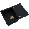 Sink Quality Titanite, kuchynský granitový drez 680x495x215 mm + zlatý sifón, čierna škvrnitá-Brocade, SKQ-TIT.B.1KKO.XG Sink Quality Titanite, kuchynský granitový drez 680x495x215 mm + zlatý sifón, čierna škvrnitá-Brocade, SKQ-TIT.B.1KKO.XG