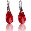Náušnice Swarovski elements pear cut 16 mm červené Light Siam Náušnice Swarovski elements pear cut 16 mm červené Light Siam