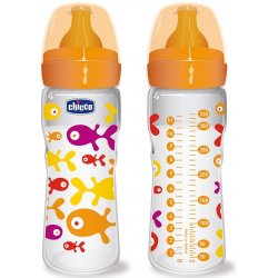 Fľaša WELL-BEING 0%BPA, 330ml, kaučuk (Chicco)