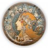 Kovový otvárač Alfons Mucha - Zodiac, ø 5,8 cm Kovový otvárač Alfons Mucha - Zodiac, ø 5,8 cm
