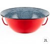 Perfect Home Smaltovaná miska, Vandlík 2L, 26cm, červená, 3819 Perfect Home Smaltovaná miska, Vandlík 2L, 26cm, červená, 3819