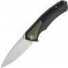 ! Petrified Fish PF838 Pub Satin D2 Green G10 With Black G10 PF838GRS