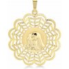 Lillian Vassago Zlatý zdobený prívesok s Máriou LLV37-GP069 Lillian Vassago Zlatý zdobený prívesok s Máriou LLV37-GP069