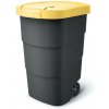 Popolnica Prosperplast Wheeler 95 l antracit so žltým vekom Popolnica Prosperplast Wheeler 95 l antracit so žltým vekom