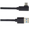 PremiumCord ku31cz2bk USB typ C/M zahnutý konektor 90° - USB 3.0 A/M, 2m PremiumCord ku31cz2bk USB typ C/M zahnutý konektor 90° - USB 3.0 A/M, 2m