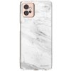 Púzdro Picasee silikónové Motorola Moto G32 - White marble čiré