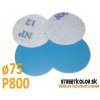 Brúsny papier pre excentrickú brúsku, zrnitosť P800, Priemer: 75mm, 1 kus Brúsny papier pre excentrickú brúsku, zrnitosť P800, Priemer: 75mm, 1 kus