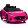 Megacar Maserati GranTurismo, USB, MP3,EVA kolesá,kožené sedadlo,predé a zadné LED svetlá, 2x45W, 12V 4,5Ah, ružové Megacar Maserati GranTurismo, USB, MP3,EVA kolesá,kožené sedadlo,predé a zadné LED svetlá, 2x45W, 12V 4,5Ah, ružové