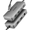 AXAGON HMC-CUB83X2, USB 10Gbps húb, 2x USB-A, USB-C, HDMI a DP 4k/144Hz, RJ-45 GLAN, PD 100W, kábel USB-C 15cm AXAGON HMC-CUB83X2, USB 10Gbps húb, 2x USB-A, USB-C, HDMI a DP 4k/144Hz, RJ-45 GLAN, PD 100W, kábel USB-C 15cm