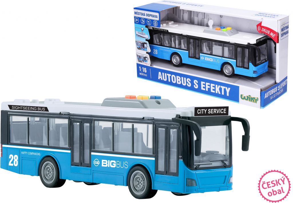 Wiky Vehicles Autobus s efekty 29 cm český obal