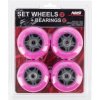 Nils Extreme Kolečka PU 76x24 (sada 4 ks) Růžové, Ložiska ABEC 7 (sada 8 ks) Nils Extreme Kolečka PU 76x24 (sada 4 ks) Růžové, Ložiska ABEC 7 (sada 8 ks)