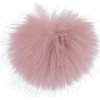 Kožušinový brmbolec s pútkom Ø8 cm - 1 ks 3 pudrová Kožušinový brmbolec s pútkom Ø8 cm - 1 ks 3 pudrová