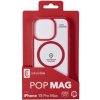 Zadní kryt Cellularline Pop Mag s podporou Magsafe pro Apple iPhone 15 Pro Max, čirý / červený POPMAGIPH15PRMR Zadní kryt Cellularline Pop Mag s podporou Magsafe pro Apple iPhone 15 Pro Max, čirý / červený POPMAGIPH15PRMR