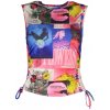 DESIGUAL Dámske modré tielko Desigual modrá žltá fuchsiová viacfarená 8445110396230