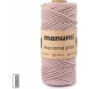 Manumi Macramé priadza stáčaná 3PLY 3mm svetlo ružová - 3 ks Manumi Macramé priadza stáčaná 3PLY 3mm svetlo ružová - 3 ks