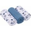 Baby Nellys mušelínové plienky 3ks Lux - Kosmo, 70 x 80 cm, modrá/biela Baby Nellys mušelínové plienky 3ks Lux - Kosmo, 70 x 80 cm, modrá/biela