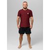 PitBull West Coast - pánské triko casual sport SMALL LOGO burgundy melír S PitBull West Coast - pánské triko casual sport SMALL LOGO burgundy melír S