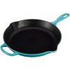 Le Creuset panvica okrúhla na vyprážanie servírovanie Karibská modrá 23 cm