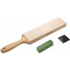 Sharpal Double-Sided Leather Strop with Green Compound and Angle Guide 8.5 x 2 Sharpal Double-Sided Leather Strop with Green Compound and Angle Guide 8.5 x 2