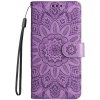 Peňaženkové puzdro Embossing Pattern Slnečnica fialové – Infinix Hot 50 Pro+ (50 Pro Plus) Peňaženkové puzdro Embossing Pattern Slnečnica fialové – Infinix Hot 50 Pro+ (50 Pro Plus)