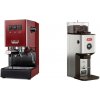 Gaggia New Classic E24, red + Lelit William PL72 Gaggia New Classic E24, red + Lelit William PL72
