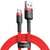 Baseus Cafule USB-A na USB-C kábel QC 3.0, 3A - 0,5 m – Červená/Čierna HR35153 Baseus Cafule USB-A na USB-C kábel QC 3.0, 3A - 0,5 m – Červená/Čierna HR35153
