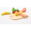 Johntoys dřevěné ovoce s prkénkem a nožem Johntoys dřevěné ovoce s prkénkem a nožem