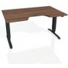 Pracovný stôl Motion Ergo, ZO, 3S, 140x61-128,x90 cm, orech/čierna Pracovný stôl Motion Ergo, ZO, 3S, 140x61-128,x90 cm, orech/čierna