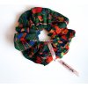 VYSNIVANE COPIKY Gumička scrunchie na vlas latkovaná - Green Geo VYSNIVANE COPIKY Gumička scrunchie na vlas latkovaná - Green Geo