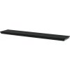 Autronic - Polička nástěnná 120 cm, MDF, barva černá, baleno v ochranné fólii - P-026 BK