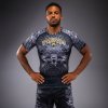 Rashguard VENUM Kr. rukáv Wolf Atak - černo/šedý Rashguard VENUM Kr. rukáv Wolf Atak - černo/šedý