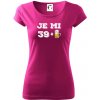 Je mi 40 pivo - Dámske tričko Pure - 2XL ( Fuchsiová ) Je mi 40 pivo - Dámske tričko Pure - 2XL ( Fuchsiová )