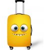 Elastický obal na kufor Crazy Face 16 - oranžovo-žltý Veľkosť: L Elastický obal na kufor Crazy Face 16 - oranžovo-žltý Veľkosť: L