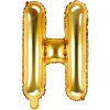 PartyDeco Fóliový balón písmeno H 35cm zlatý PartyDeco Fóliový balón písmeno H 35cm zlatý