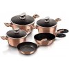 BERLINGERHAUS Sada nádobí s mramorovým povrchem 10 ks Rosegold Metallic Line BH-1220 BERLINGERHAUS Sada nádobí s mramorovým povrchem 10 ks Rosegold Metallic Line BH-1220