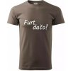 Furt dačo - Klasické pánske tričko vyššej gramáže - L ( Army ) Furt dačo - Klasické pánske tričko vyššej gramáže - L ( Army )
