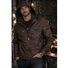 Max Original Leather Pánska kožená bunda PEDRO hood brown (M 44-46) - Brown - M Max Original Leather Pánska kožená bunda PEDRO hood brown (M 44-46) - Brown - M
