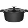 HRNIEC HRNIEC KOTLÍK NA VARENIE JEDÁL ČIERNY S POKRIEVKOU Ø 20 cm 3,3l HRNIEC HRNIEC KOTLÍK NA VARENIE JEDÁL ČIERNY S POKRIEVKOU Ø 20 cm 3,3l