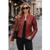 Max Original Leather Dámska kožená bunda TW14-L011 (S 40-42) - Red - S Max Original Leather Dámska kožená bunda TW14-L011 (S 40-42) - Red - S