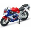 Welly Motocykl Honda CBR900RR Fireblade modročervená 1:18