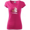 Santa so zahryznutým psom - Dámske tričko Pure - XL ( Purpurová ) Santa so zahryznutým psom - Dámske tričko Pure - XL ( Purpurová )