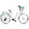 Retro bicykel hliníkový GOETZE MOOD bielo modrý Retro bicykel hliníkový GOETZE MOOD bielo modrý